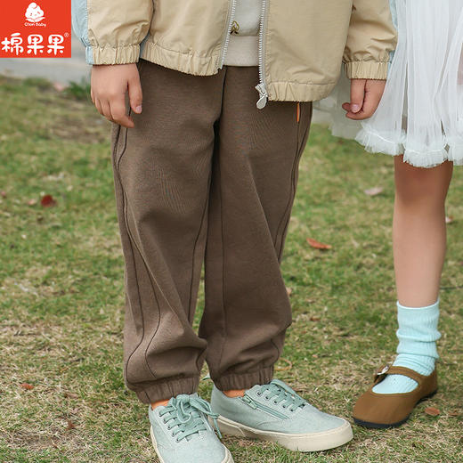 棉果果春季新品男童氨棉小线圈磨毛纯棉针织长裤M112200226167 商品图1
