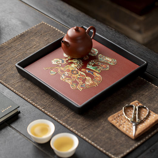 【任意两件减19送6个红包】中国红多功能盘|新年氛围马上有了！茶盘/水果盘/坚果盘 商品图0
