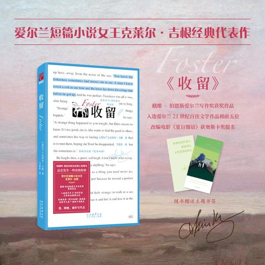 收留  克莱尔·吉根/著 马爱农全新译本 电影夏日细语原著 商品图0