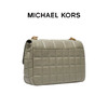 【品牌】 MK  Soho 超大号格纹皮质金属链条单肩斜挎包浅军绿色 商品缩略图1