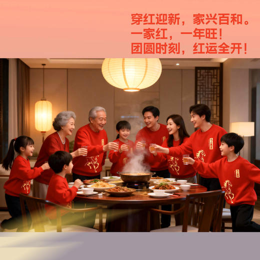 2026马年卫衣，舒适百搭，吉祥如意，红火幸福年，横跨三季 【春节不打烊，48/72/96小时内发货，圆通(YTO)/极兔速递 】 商品图6