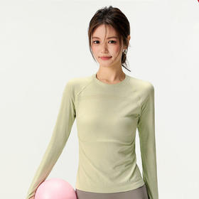 【3~5天发货】跃牌【美度空间】系列 秋冬瑜伽服上衣女普拉提瑜伽长袖跑步运动t恤圆领百搭ADCX53017