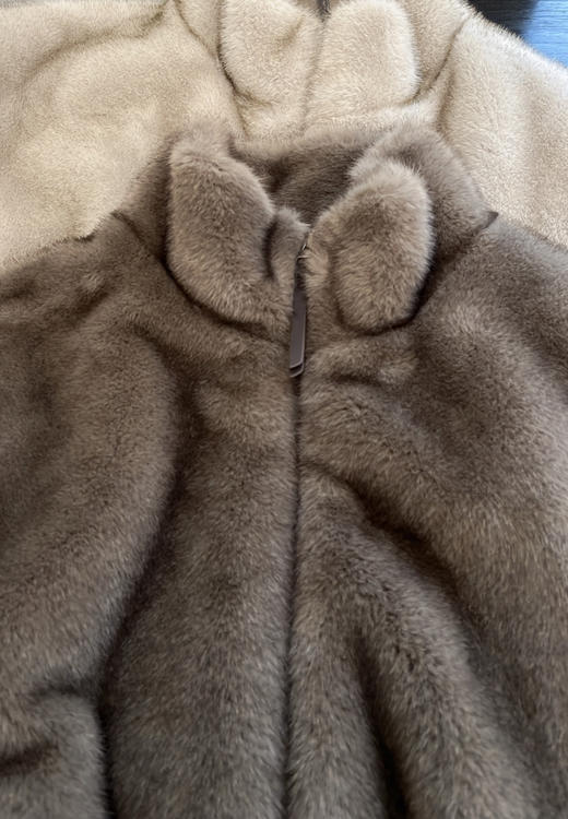 极限特惠 现货发 渠道货 MC环保皮草 时髦立领 拉链外套 保暖松弛 我穿L 商品图10