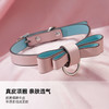 马卡龙蝴蝶结真皮项圈 可拆卸 商品缩略图2