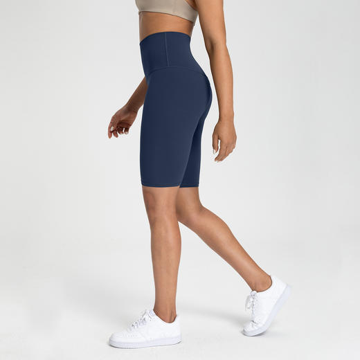 跃牌【倚窗听雨】Athena lulu瑜伽短裤女NlLlT锦纶66高腰芯吸速干跑步健身五分裤DK164 商品图2