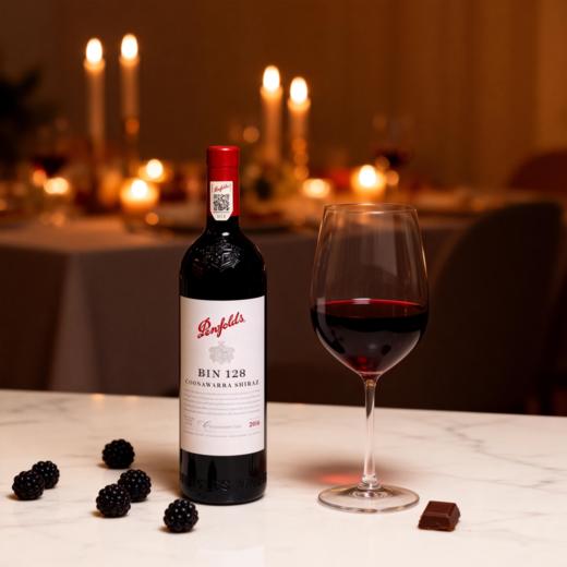 奔富Bin128库纳瓦设拉子干红葡萄酒 商品图0