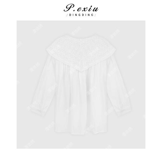 04-2潘依绣丁丁宠粉法式大翻边海军领衬衣Q28893 商品图1