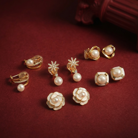 【女神节好礼！买2件单品或套装就赠手链随机款】Manreya玛芮雅淡水珍珠耳夹耳钉合集丨无耳洞星人福利，淡水珍珠