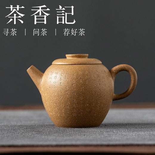 茶香记好壶气大水潭墨绿泥刻心经晚清具轮110ml紫砂泡茶壶茶具 商品图0