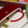 红玛瑙珍珠手串 单颗珍珠 5-6mm 玛瑙珠子 4mm  三颗珍珠 6-7mm 玛瑙珠子 6mm 配件 925 银镀金   新年氛围感 商品缩略图12