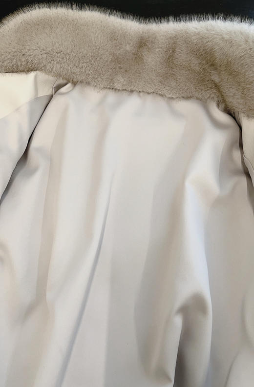 极限特惠 现货发 渠道货 MC环保皮草 时髦立领 拉链外套 保暖松弛 我穿L 商品图12