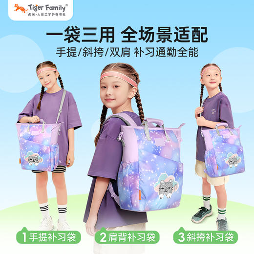 【小土大橙子达播】tigerfamily三用补习袋户外文具袋可手提单双肩包补习通勤包 商品图1
