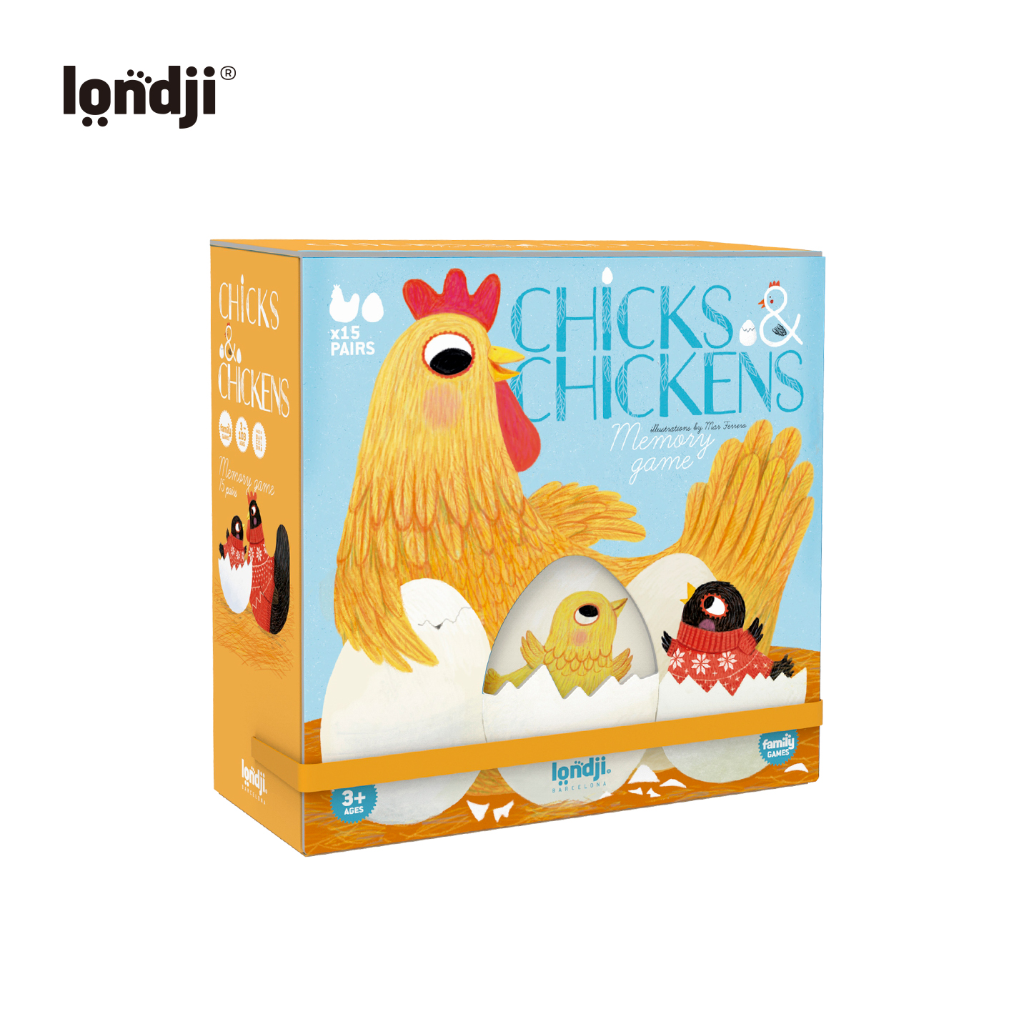 Londji 小鸡找妈妈 桌游 专注记忆 适合年龄3岁+ 西班牙玩具戏 DI022U