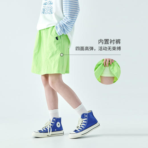 棵初26年夏季新款亲子中大女童轻量机能半裙内置衬裤防泼水A字裙 商品图2