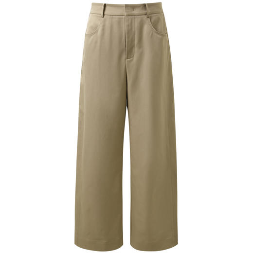 三彩2026春季新款高智感休闲裤九分裤高腰通勤西装裤卡其直筒裤M 商品图4