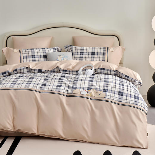 多喜爱 60S新疆长绒棉套件 Qi可Qi克-早安奇可/愿望奇克/奇克日记/奶油蜜瓜【新疆长绒棉】【缎纹工艺】【7A抗菌】【礼盒包装】 商品图4