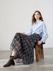 【百图lulu定制】【潮汐半裙】  复古格子   百褶半身裙  A字半裙 商品缩略图5