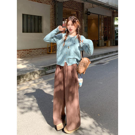 <曾小咸推荐>2.25现货秒杀 ！微信超特价！韩系麻花针织开衫 日常179.99 立减90 秒杀89.99！！ 商品图2