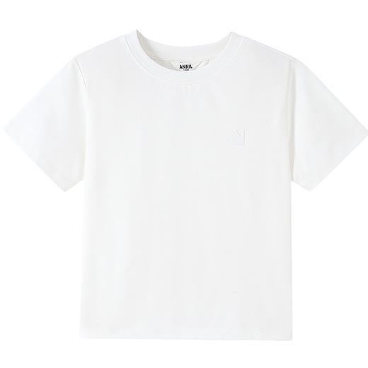 【超舒衣·新疆长绒棉】男女童安舒棉亲子T亲肤柔软圆领短袖T恤夏季新款安奈儿童装实体店同款AM621279 商品图6