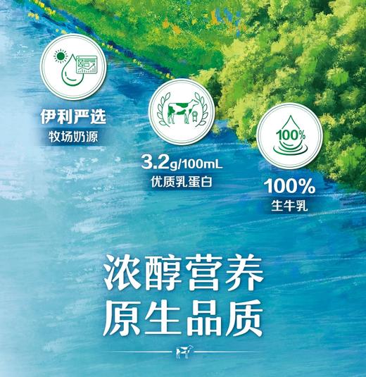 国民老品牌伊利严选牧场纯牛奶 滴滴醇厚 商品图1