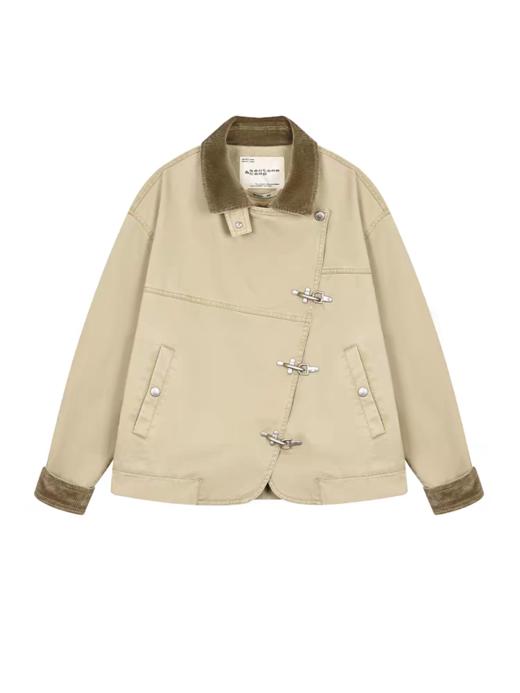 早乙女惠子saotome/STMWT131385/飞机扣水洗工装夹克 商品图3