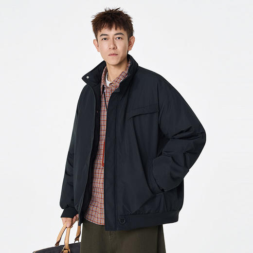 【买手优选HS】立领设计舒适防风保暖百搭棉服外套 商品图4