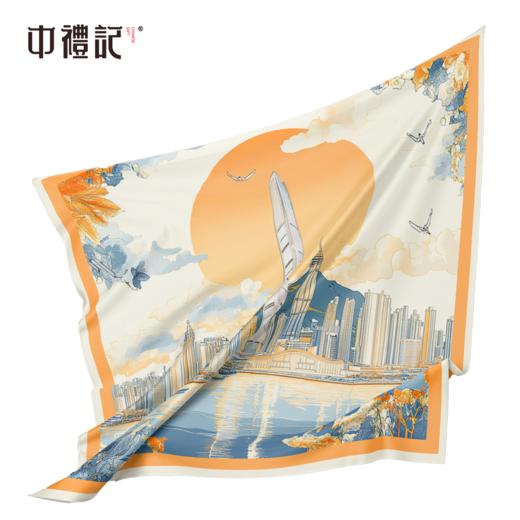 深圳手信 中礼记《湾映鹏城》丝巾礼盒 商品图7
