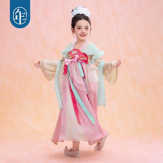 年衣童装汉服裙女童春季新款古装改良汉服唐装好春光汉服裙 商品图1