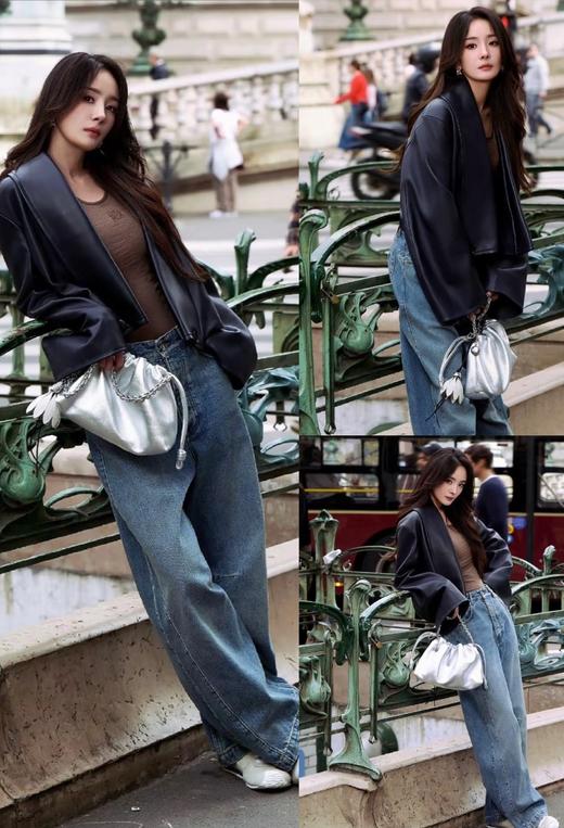 𝐋𝐨𝐞𝐰镰刀复古美式松弛感牛仔裤 商品图0