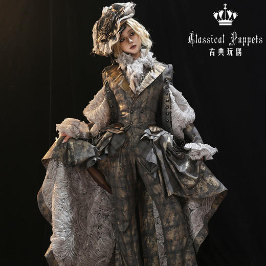 【慢团，全款预售】条纹格命 永恒的鎏金誓约 古典玩偶 Lolita【2026年8月31日起发货】 商品图2