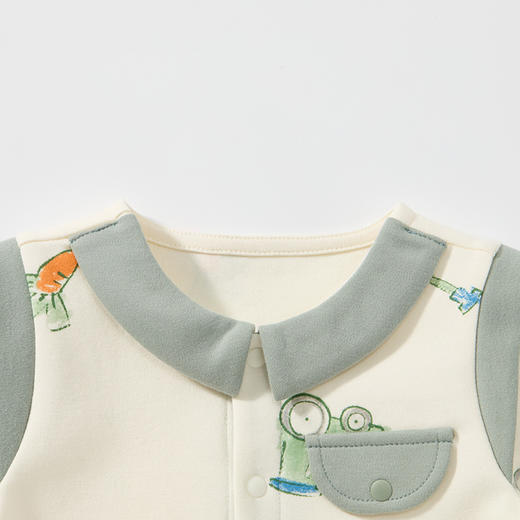 Cucutas男婴童连体服CY26SPW212绿白色调66#-80# 商品图3