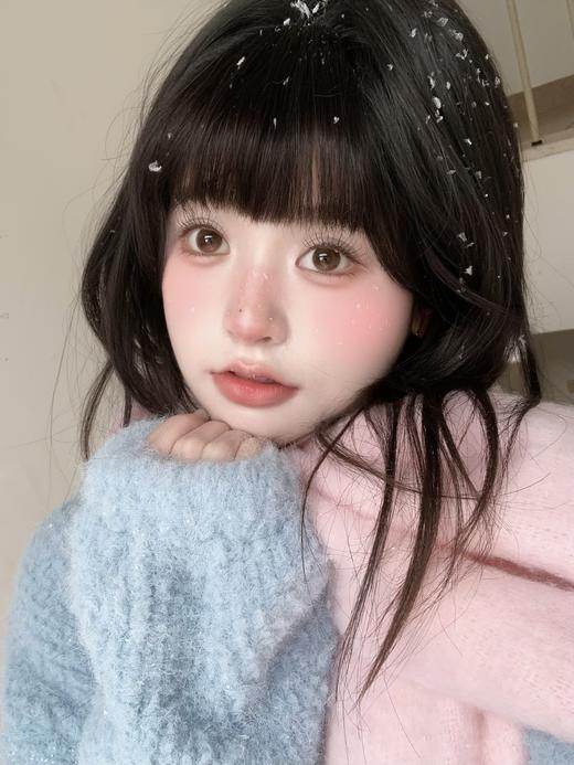 【大直径月抛】Ealla girl-慵懒黑灰/柔光巧棕 -14.5mm【月抛 度数0-800度 无525/575】 商品图6