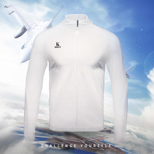 ORKY沃恺定制足球训练服男成人运动队服订制球球衣外套长袖出场服 商品图1