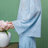 【林栖设计小店】绮花澄意|浅兰色提花肌理2026春新款宽松毛织上衣1961218 商品缩略图6