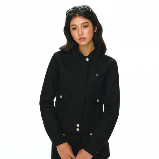 Ariseism 美式复古设计感带毛领围巾棉服外套女冬季新款保暖棉衣 商品图2