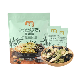 MC 麦德龙 麦臻选竹盐三色豆 525g