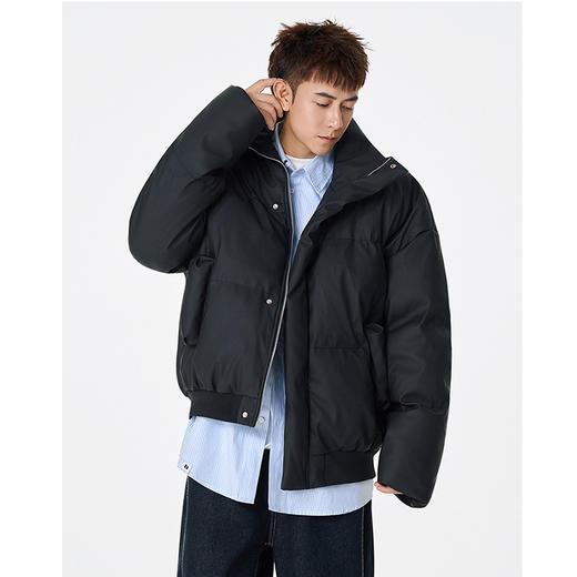 【买手优选HS】立领韩系感翻领冬季休闲时尚保暖男装棉服外套 商品图4