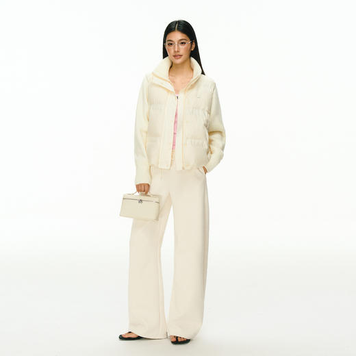 Ariseism 美式复古设计感拼接针织羽绒服女冬季新款保暖上衣外套 商品图3