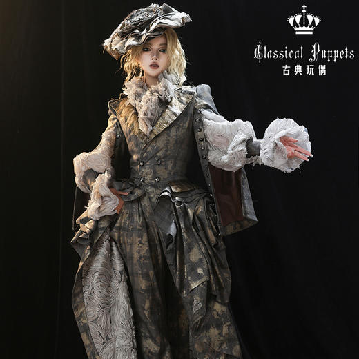 【慢团，全款预售】条纹格命 永恒的鎏金誓约 古典玩偶 Lolita【2026年8月31日起发货】 商品图0