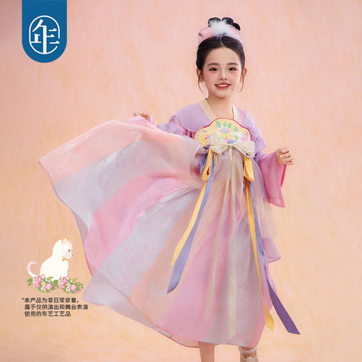 年衣童装汉服裙女童春季新款古装改良汉服唐装好春光汉服裙 商品图0