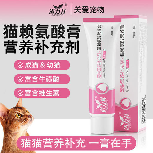 道力其-猫赖氨酸营养膏120g 多维营养膏 适口性高 厂家直供 商品图1