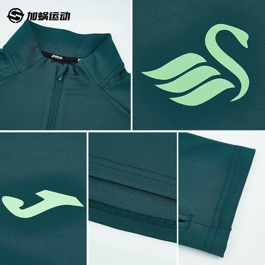 Joma26新款半拉链运动长袖拇指扣足球训练服户外跑步健身透气排汗 商品图3