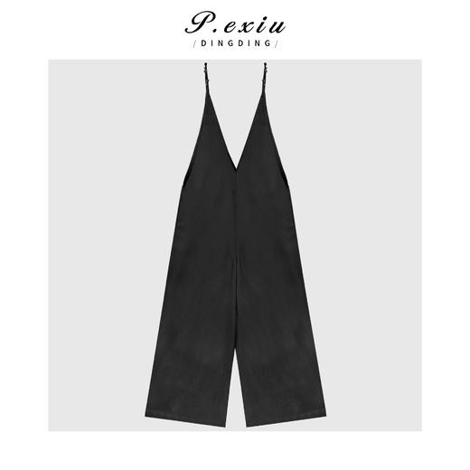 04-3潘依绣丁丁宠粉法式V领吊带直筒连体裤Q7638 商品图1