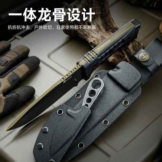 汉道追踪者DC53钢DLC款新款排障户外多功能开山刀手把肉小刀锋利野营生存刀求生刀 商品图3