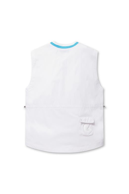 G家春夏新款V领女士轻量背心来了！独家高版本出货啦！仅有少量韩客订单现货库存！上身真的超好看！可收腰，可搭配同色系打底衣，长短袖T恤，既可作为调节冷热的单品，又防泼水，早球露水多湿气大也不怕！ 商品图1