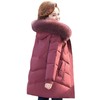 妈妈秋冬装外套新款中老年羽绒棉服中长加绒棉袄洋气女式 商品缩略图4