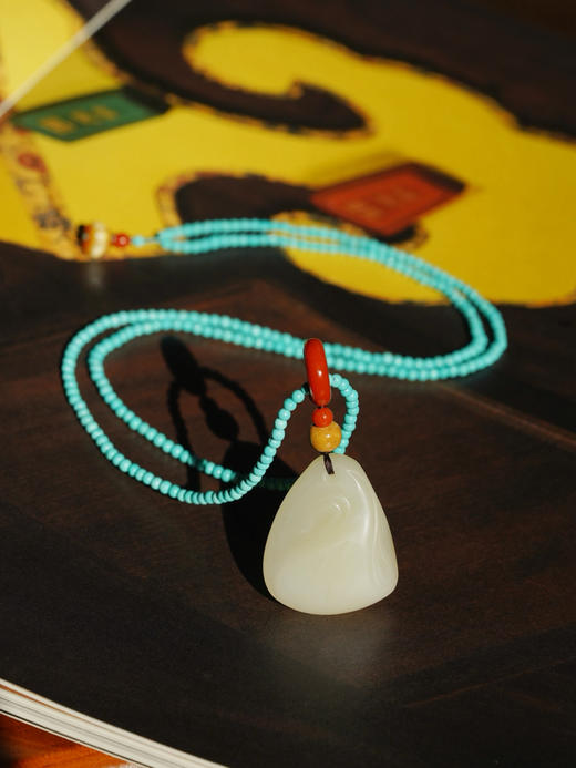 和田玉水波纹项链 商品图0