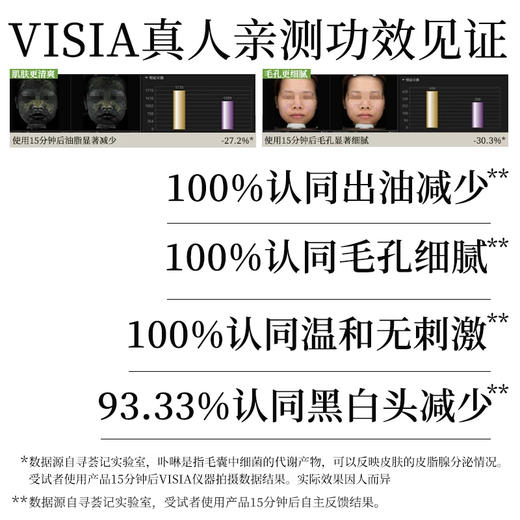 寻荟记控油净肤清洁泥膜补水深层清洁收毛孔去黑头白泥涂抹式面膜 商品图3