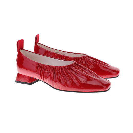 sheme原创设计羽翼鎏光系列亮皮自然褶皱时尚休闲通勤女士单鞋可定制 商品图4