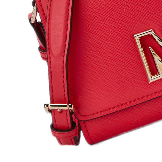 【品牌】MK Mimi 小号 Logo 金属精致单肩包斜挎女包珊瑚红 商品图2